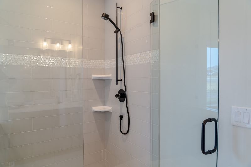 Stylish Shower with Custom Tiles